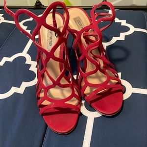 These are Steve Madden heels size 9 bright red